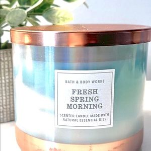 NWT, “Fresh Spring Morning” Bath & Body Works  3 Wick Candle